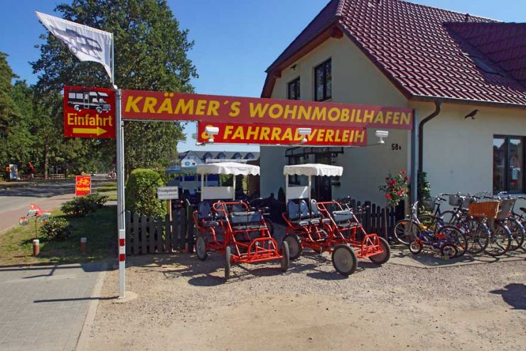 Verleih von Fahrrädern und Tretmobilen in Boltenhagen Mecklenburg